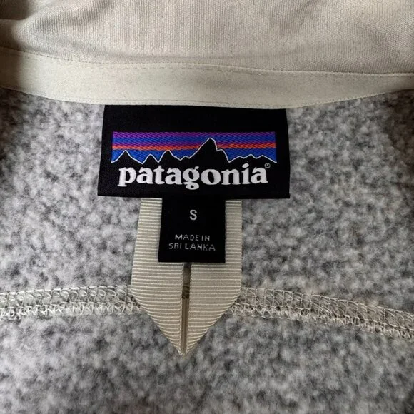 Patagonia Womens Better Sweater Vest Sz S Beige Full Zip Fleece Gorpcore Outdoor - Picture 2 of 10